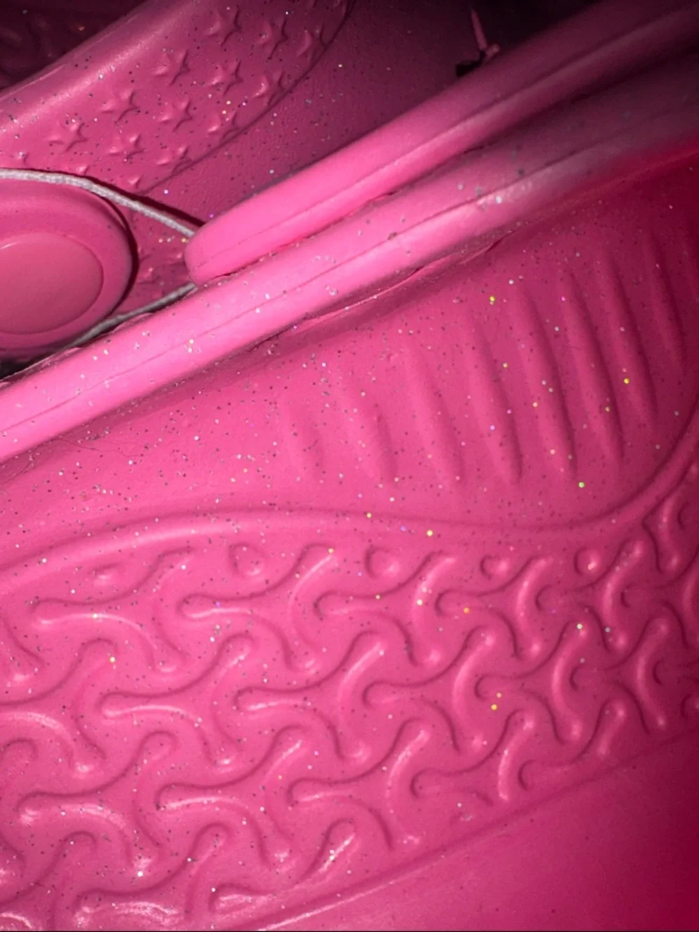 New Girls Pink Star-Cutout Slip-On Sandals size 2/3